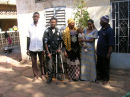 The Team. Oumar, Kader, Awa, Amy and Bassidy, with little Sidi, Kader and Awa's baby.
