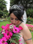 Kellie with Bouquet - Winchester