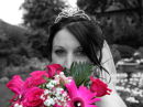 Kellie with Bouquet - Wedding at the Royal Hotel , Winchester