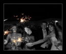 Sparklers at the Wedding of Amy & Chris, St Anne's Manor - Wokingham