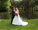 George & Simon by the lake - Exbury Gardens
