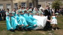 High Kicking - Katie & Nathan's Wedding - Upton House - Poole