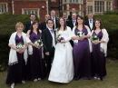 Group shot at Sam & Craigs Wedding  - The Manor House - Aldermaston
