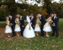 Kisses all round - At the Wedding os Amy & Chris - St Anne's Manor - Wokingham