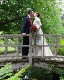 A Kiss on the Bridge - Angie & John - Exbury Gardens