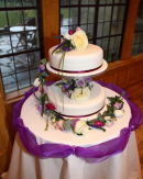 Cake at the wedding of Carol & Mike.