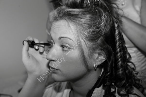 Katie getting ready