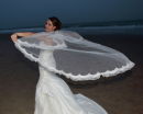 Asli on Bournemouth Beach - from Asli & David's Wedding