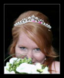 Stephanie with Bouquet - South Lawns Hotel  @ Milford-on-Sea