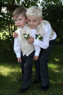 Page boys from Lesley & Keiths Wedding @ Sparsholt