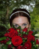 Angie with bouquet - Exbury Gardens