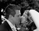 Lara & Jamie - The Kiss - Wedding @ the Moorhill House Burley