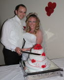 Cutting the Cake - Kirsten & Matt