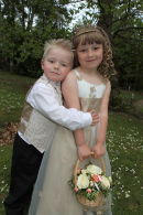 Page Boy and Bridesmaid @ Julie & Michaels Wedding