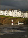 Port Erin under a black sky