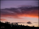 The evening sky over Slieauwhallian's shoulder