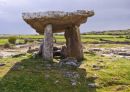Poulnabrone Portal Tomb, megalithic monuments, Karst limestone, in a field East of the Ballyvaughan, County Clare, Ireland