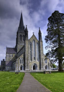 breathtaking amazing killarney church, county kerry, ireland. famous irish tourist holiday attraction