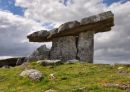 Poulnabrone Portal Tomb, megalithic monuments, Karst limestone, in a field East of the Ballyvaughan, County Clare, Ireland